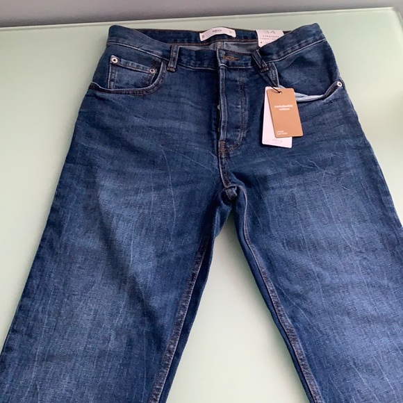 MANGO Mid Waist straight jeans size 34 - Picture 11 of 12